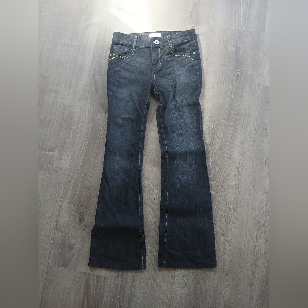 Candie's Kids Jeans with Lime Details